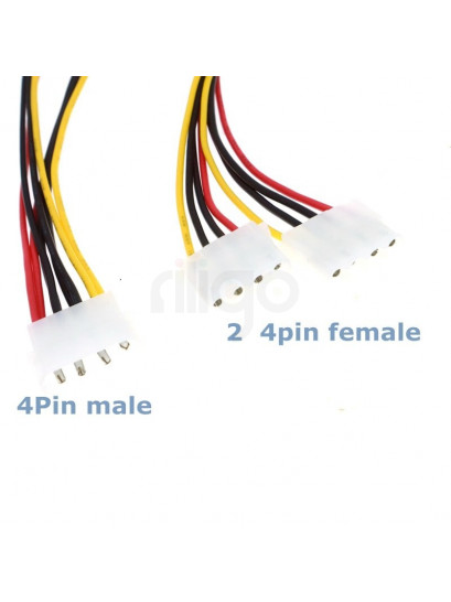 מפצל כבל MOLEX זכר ל-2 נקבות 0.20 ס"מ