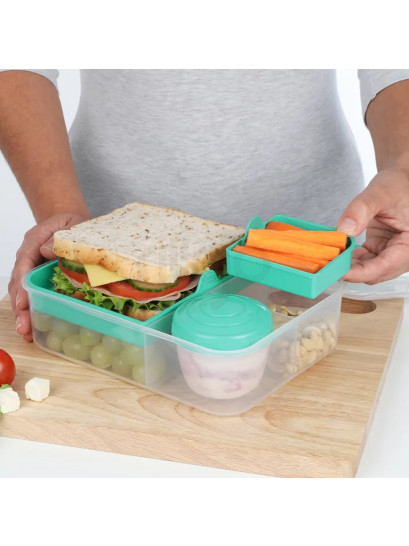 קופסת אוכל סיסטמה 1.65 ליטר BENTO LUNCH TO GO - מנטה