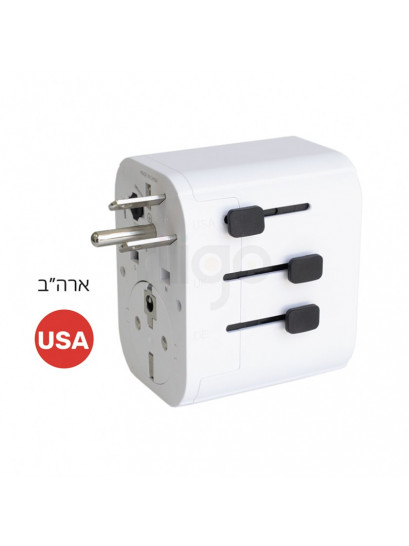 מתאם נסיעות אוניברסלי איכותי ובטיחותי מאושר מכון התקנים