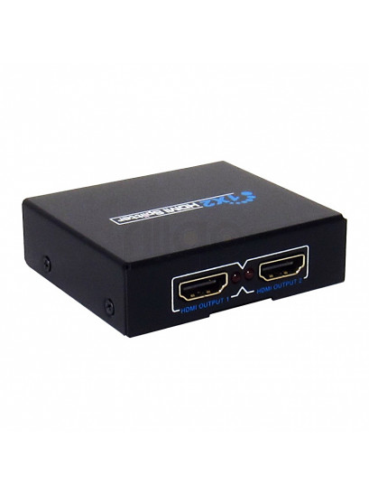 מפצל HDMI ל-2 מסכים מוגבר איכותי 4K@30hz קומפקטי