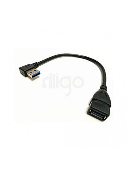כבל מאריך usb 3.0 | כבל מאריך usb3.0 זווית ימין 0.2 מטר