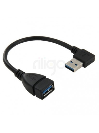כבל מאריך usb 3.0 | כבל מאריך usb3.0 זווית ימין 0.2 מטר