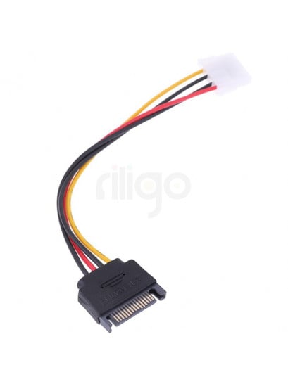 כבל MOLEX נקבה לחיבור SATA זכר באורך 0.15 ס"מ
