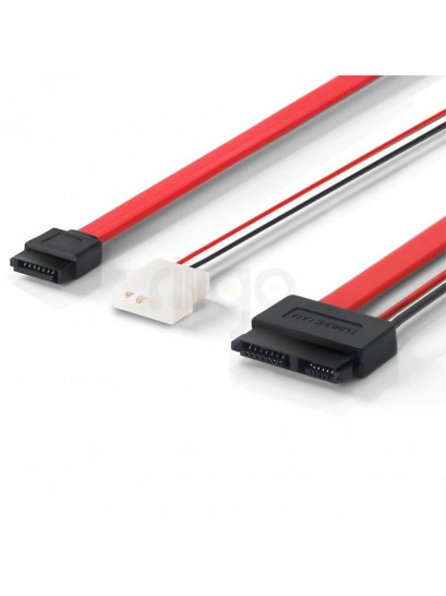כבל Slim SATA לחיבור SATA משולב מתח ודאטה אורך 0.40 ס"מ