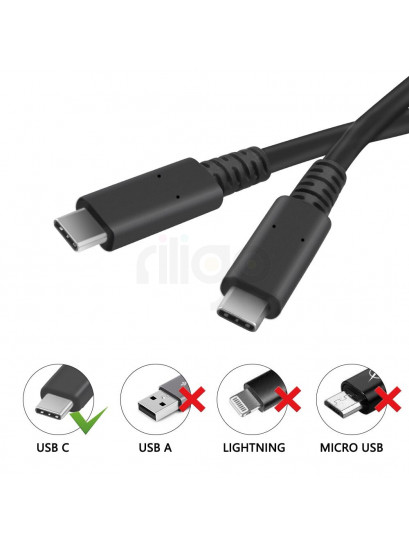 USB Type-C to Type-C | כבל סנכרון וטעינה USB Type-C 0.50 ס"מ