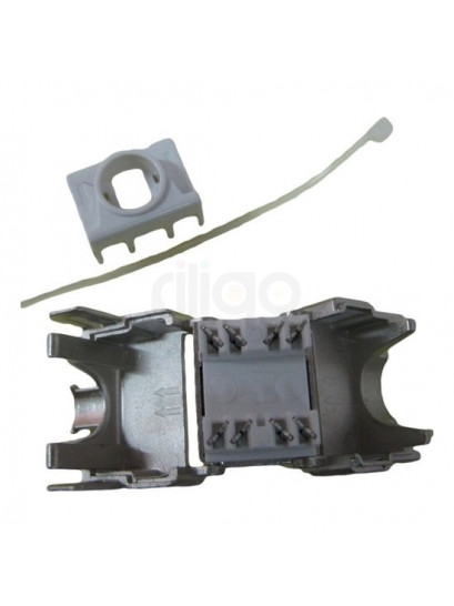 שקע קיסטון RJ45 CAT6a מסוכך