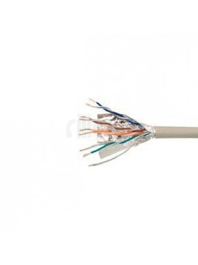 כבל רשת RJ45 FTP CAT5e 100 מטר - אפור בהיר | כבל רשת איכותי
