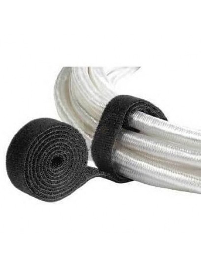 מאגד כבלים - סרט איגוד סקוטש דו צדדי לכבלים באורך 5 מטר - שחור