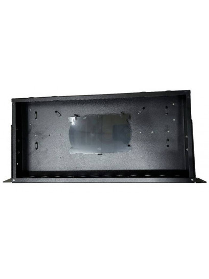 פנל אופטי פרימיום 1U ל-24xSC כפול או 24xLC קוואד, כולל מגש היתוך וברגים למתאמים
