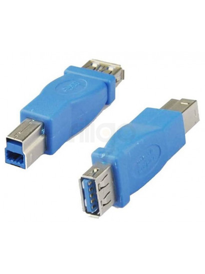מתאם USB 3.0 B זכר - USB 3.0 A נקבה