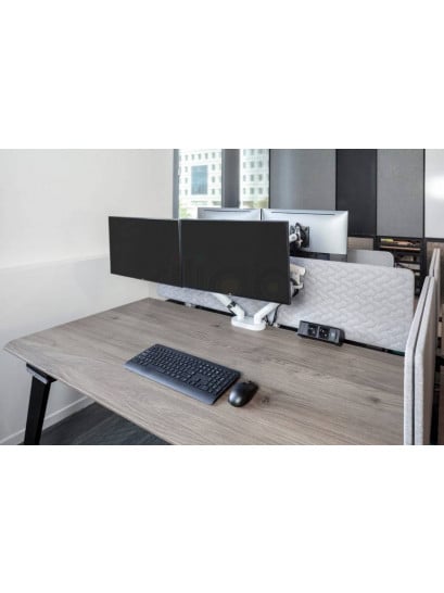 עמדת טעינה על השולחן VERSADESK כולל 2 חשמל + USB A+C וכבל הזנת מתח 2 מטר