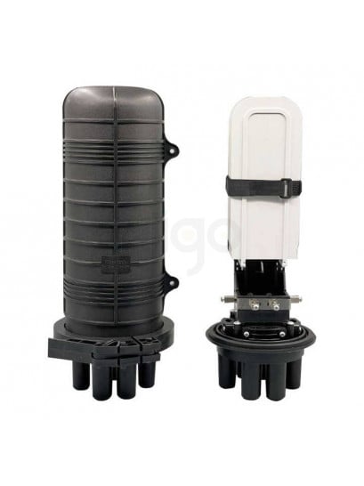 קלוז'ר אופטי אובלי DOME CLOSURE, כניסה אחת + 4 יציאות, ל-144 סיבים
