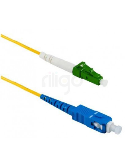 מגשר אופטי סינגל מוד סימפלקס LC/APC - SC/UPC באורך 2 מטר