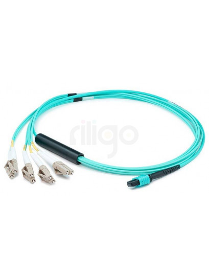 כבל MTP F – 4*LC-DUPLEX OM3-300 באורך 3 מטר