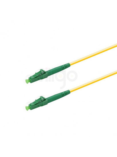 מגשר אופטי צהוב עם מחברי LC/APC ירוקים