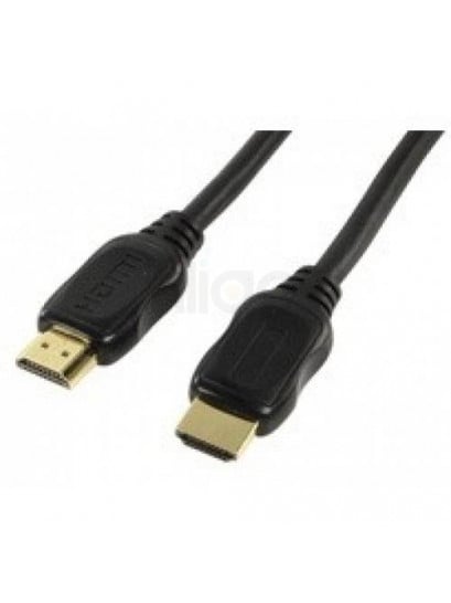 כבל HDMI שחור עם מחברים מוזהבים, באורך 2 מטר