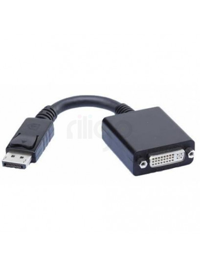 מתאם שחור אקטיבי DisplayPort זכר ל-DVI נקבה
