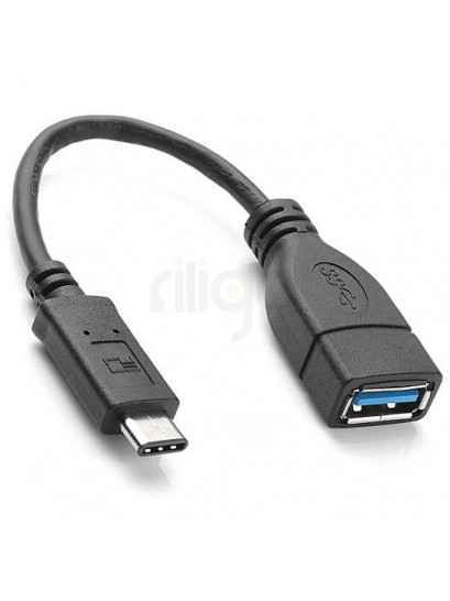 כבל מתאם שחור USB-C זכר ל-USB-A 3.0 נקבה עם תמיכת OTG