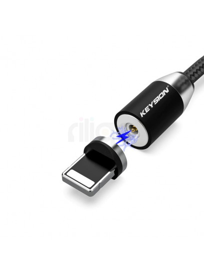 כבל טעינה Lightning | כבל טעינה לטלפון אייפון מגנטי Lightning 1 מטר 