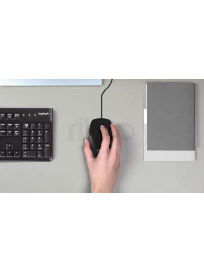 עכבר אלחוטי | עכבר חוטי Logitech M100 - אפור