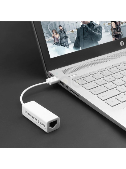 מתאם רשת מ- USB 2.0 ל- LAN RJ45 GIGABIT