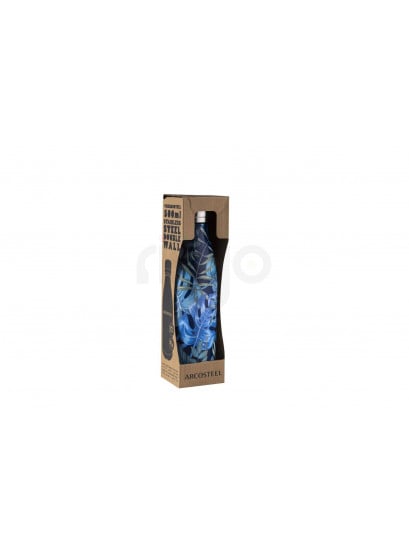 בקבוק תרמוס ארקוסטיל מעוצב 500 מ"ל נירוסטה דופן כפולה Tropic Leaf דקאל