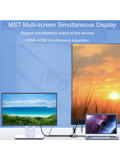 תחנת עגינה ל-2 hdmi | תחנת עגינה למחשב נייד