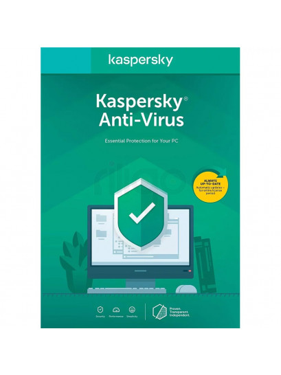 אנטי ווירוס Kaspersky Anti Virus 2021- רישיון שנתי למחשב אחד
