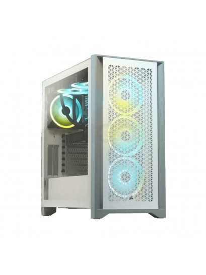 מארז מואר למחשב CORSAIR 4000D AIRFLOW - לבן