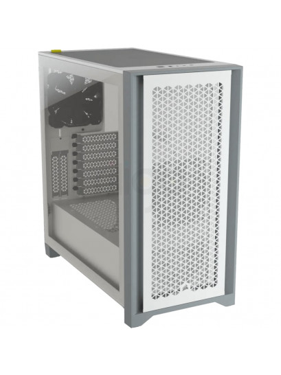 מארז מואר למחשב CORSAIR 4000D AIRFLOW - לבן