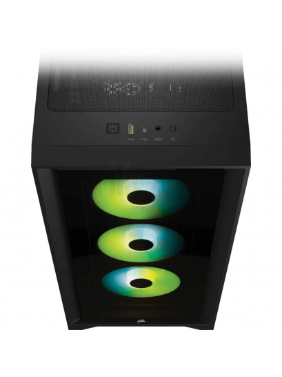 מארז מואר למחשב CORSAIR iCUE 4000X - שחור