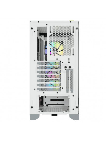 מארז מואר למחשב CORSAIR iCUE 4000X - לבן