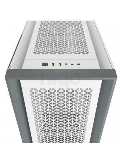 מארז למחשב CORSAIR 5000D AIRFLOW - לבן