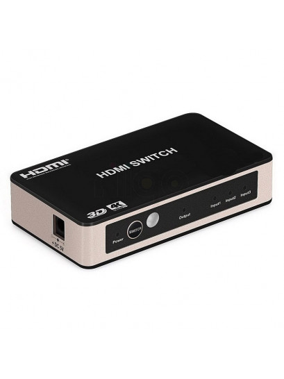 סוויטש מיתוג HDMI דו-כיוונית מ-3 מכשירים למכשיר אחד 4K 60Hz