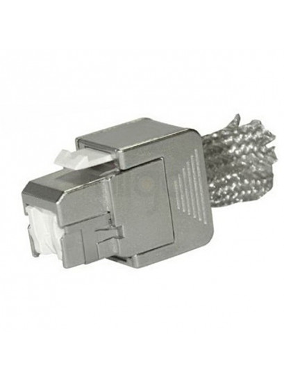 שקע קיסטון לכבל רשת RJ45 CAT6a מסוכך מקצועי