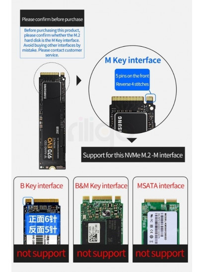 מארז חיצוני לכונני SSD M.2