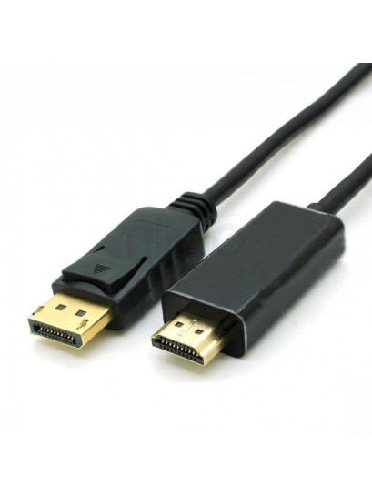 כבל HDMI - DISPLAYPORT באורך 3 מטר תומך אודיו ו-4K@30HZ