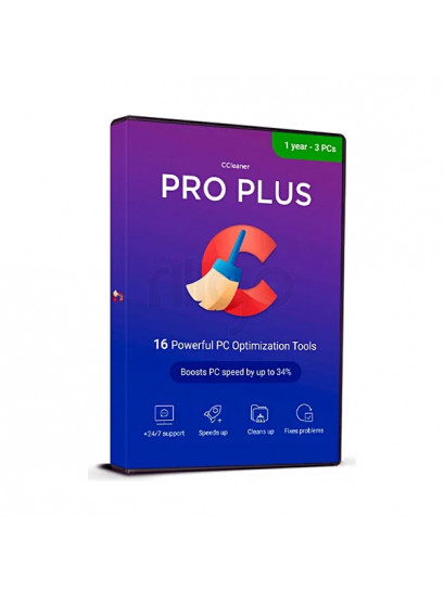 CCleaner Professional Plus- רישיון שנתי ל-3 מחשבים