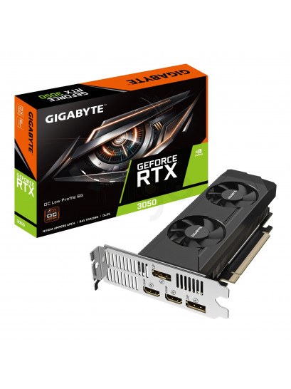 Gigabyte GeForce RTX 3050 6GB Low Profile | כרטיס מסך עוצמתי בגודל קומפקטי