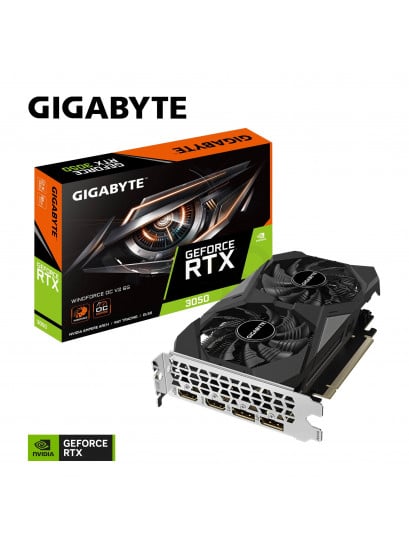 Gigabyte RTX 3050 Windforce 2 OC V2 6GB Low Profile | כרטיס מסך גיימינג עוצמתי - NVIDIA