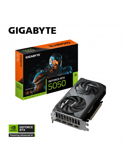 כרטיס מסך Gigabyte GeForce RTX 5050 WindForce OC 8GB | חווית גיימינג וביצועים אולטימטיביים