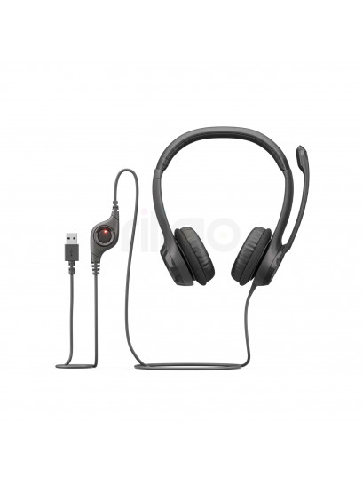 אוזניות USB Logitech H390 – סאונד צלול ונוחות מירבית לשיחות ולמוזיקה