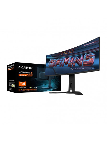 מסך מחשב גיימינג קעור GIGABYTE 34 אינץ 240Hz