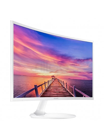 מסך מחשב קעור לבן Samsung 27