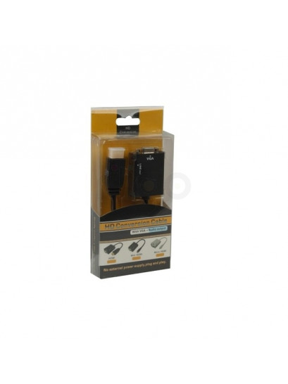מתאם מ-HDMI ל- VGA כולל אודיו