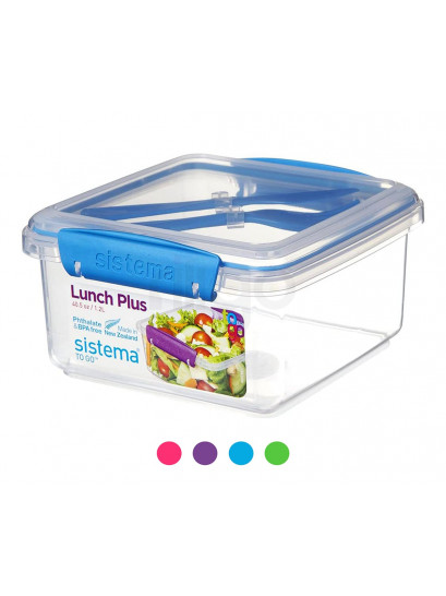 קופסת אוכל  | קופסא סיסטמה 1.2 Sistema To Go Lunch Plus במבחר צבעים