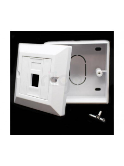 קופסא Deep plastic box Cat6 - פתרון רשת אלגנטי להתקנה יחידה