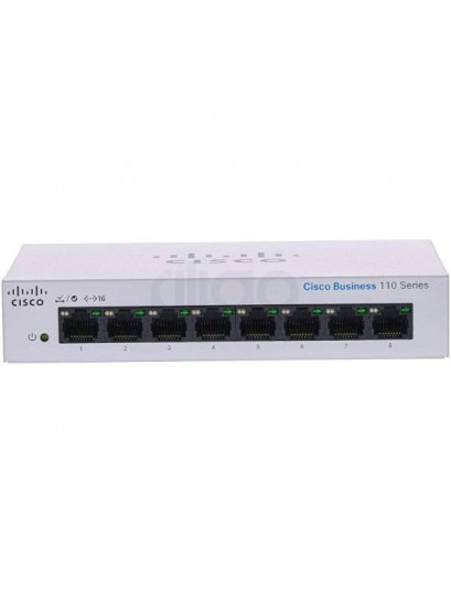מתג רשת Cisco 8 פורטים מהירים לחיבור מיידי של רשת הגיגה שלך