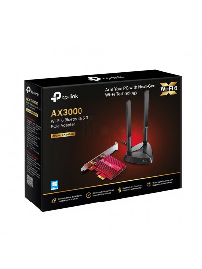 כרטיס רשת אלחוטי TP-Link Archer Wi-Fi 6 כולל Bluetooth 5.3 - מהירות שיא 3000Mbps לגיימינג וסטרימינג