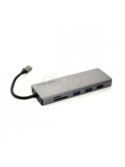 תחנת עגינה GoldTouch USB-C: חיבור תצוגות מרובות (DP/HDMI/VGA) ומרכז קישוריות למחשב נייד